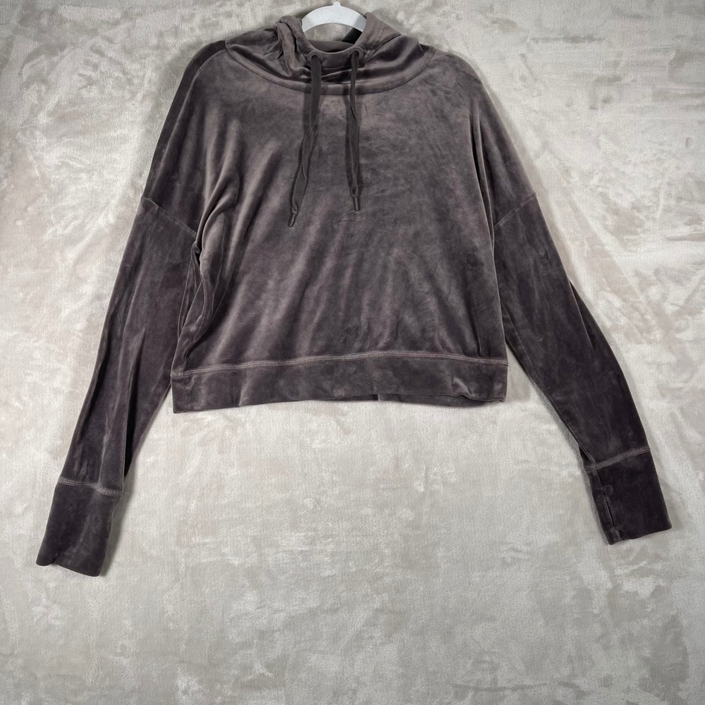 Offline By Aerie Women's Sweater Velvet Pullover Athleisure Active Casual M Gray